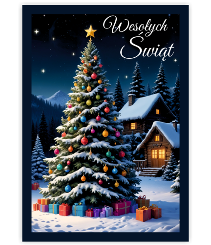 KARTKA ŚWIĄTECZNA - wzór 4 (format A6)