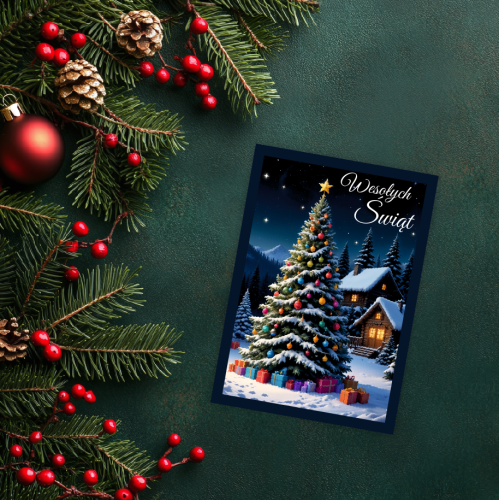 KARTKA ŚWIĄTECZNA - wzór 4 (format A6)