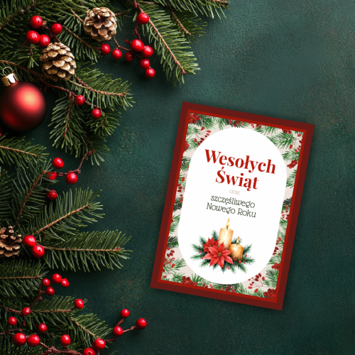 KARTKA ŚWIĄTECZNA - wzór 5 (format A6)