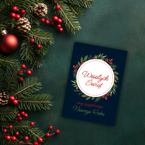 KARTKA ŚWIĄTECZNA - wzór 6 (format A6)
