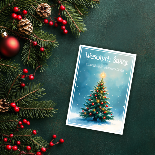 KARTKA ŚWIĄTECZNA - wzór 7 (format A6)