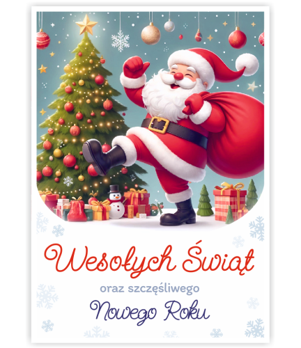KARTKA ŚWIĄTECZNA - wzór 8 (format A6)