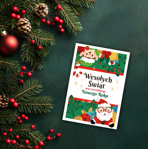 KARTKA ŚWIĄTECZNA - wzór 11 (format A6)