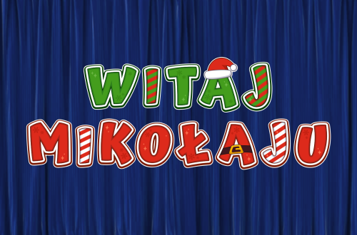 Dekoracja napis: WITAJ MIKOŁAJU (wycięte litery)