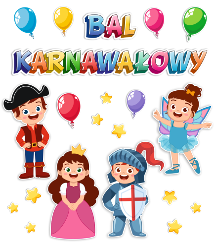 Dekoracja - Bal Karnawałowy - wzór 2 (rozmiar XXL)