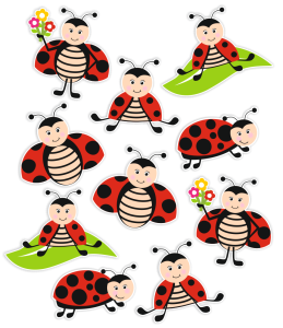 Biedronki do dekoracji (10 szt.)