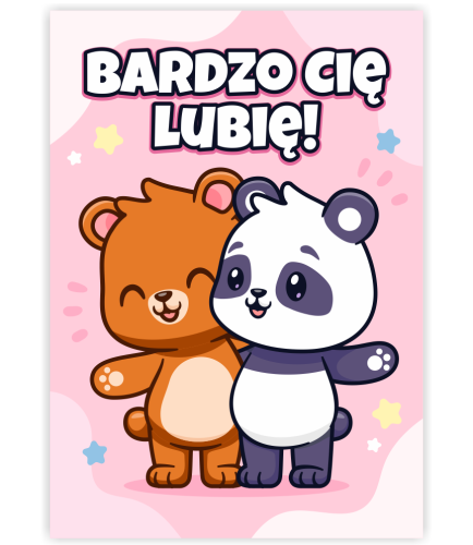 KARTKA WALENTYNKOWA - wzór 12 (format A6)