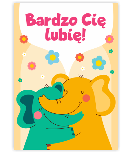 KARTKA WALENTYNKOWA - wzór 10 (format A6)