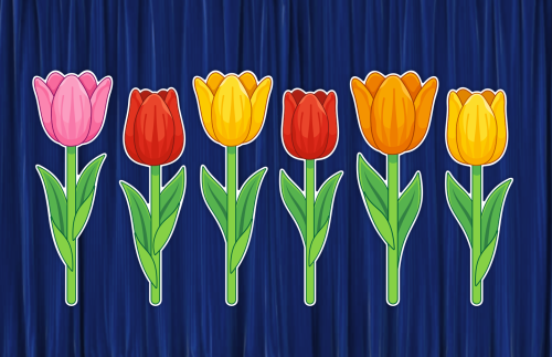 Dekoracja - Duże Tulipany (rozmiar XXL)