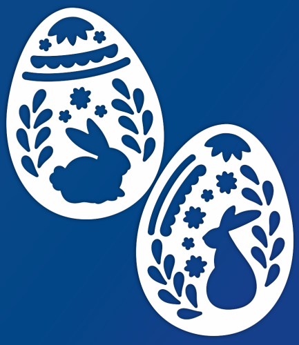 Dekoracja Wielkanocna - Pisanki - wzór 1 (rozmiar ~A3)