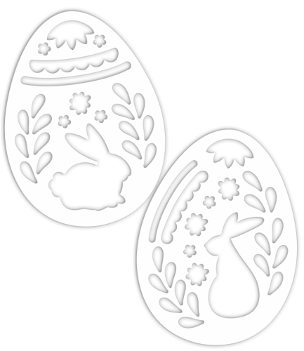 Dekoracja Wielkanocna - Pisanki - wzór 1 (rozmiar ~A3)