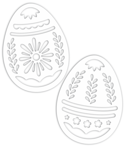 Dekoracja Wielkanocna - Pisanki - wzór 2 (rozmiar ~A3)