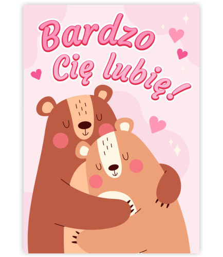 KARTKA WALENTYNKOWA - wzór 15 (format A6)