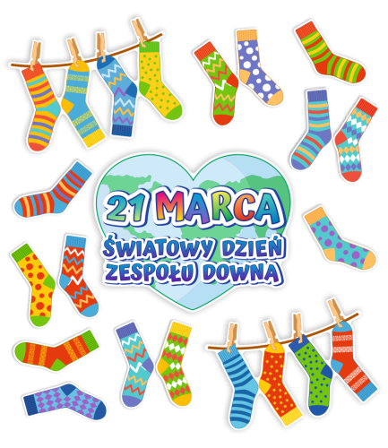 Dekoracja - Światowy Dzień Zespołu Downa (jednostronna)
