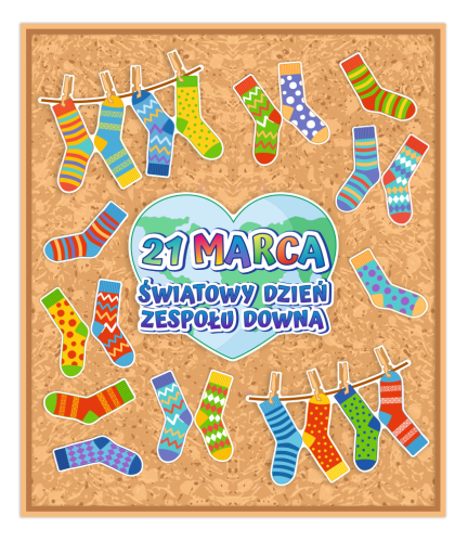 Dekoracja - Światowy Dzień Zespołu Downa (jednostronna)