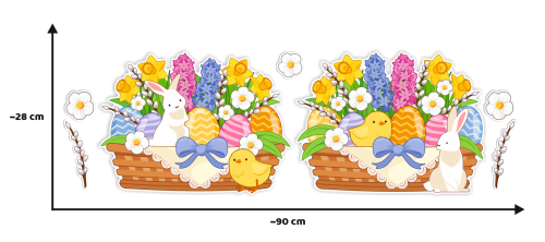 Dekoracja Wielkanocna - Stroiki (~A3, dwustronna)
