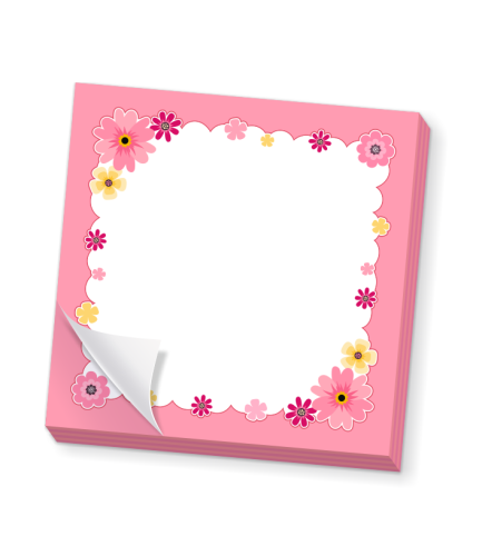 Blok karteczek - KWIATEK (50 kartek, 76x76mm)