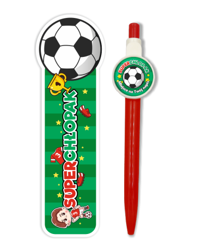 Zestaw prezentowy Dzień Chłopaka (długopis + zakładka) - wzór 3