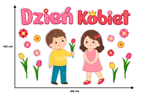 Dekoracja - Dzień Kobiet (~A3, jednostronna)