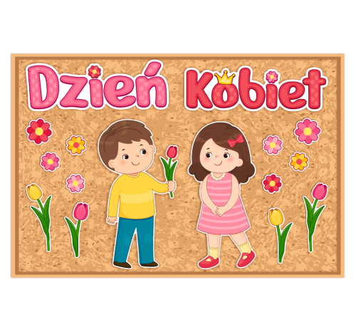 Dekoracja - Dzień Kobiet (~A3, jednostronna)