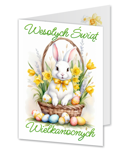 KARTKA WIELKANOCNA - wzór 12 (składana, format A6)