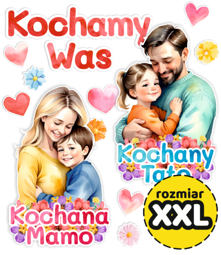 Dekoracja Dzień Mamy i Taty - wzór 5 (rozmiar XXL)
