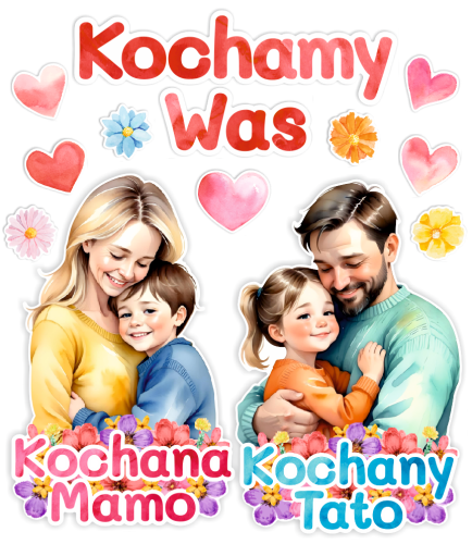 Dekoracja Dzień Mamy i Taty - wzór 5 (rozmiar XXL)