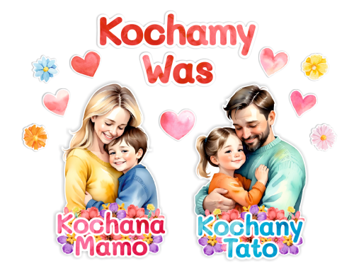 Dekoracja Dzień Mamy i Taty - wzór 5 (rozmiar XXL)