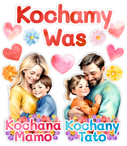 Dekoracja Dzień Mamy i Taty - wzór 3 (~A3, jednostronna)