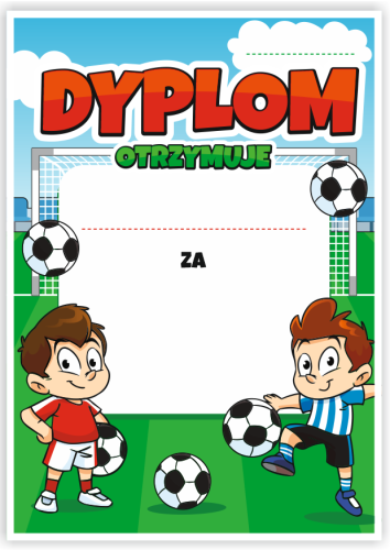 Dyplom: Piłkarski ( Wzór 8) (format A4)