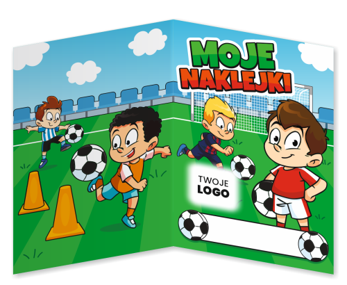 Album Motywacyjny - PIŁKA NOŻNA - wzór 1 (na naklejki 20mm, 50 szt.) + TWOJE LOGO