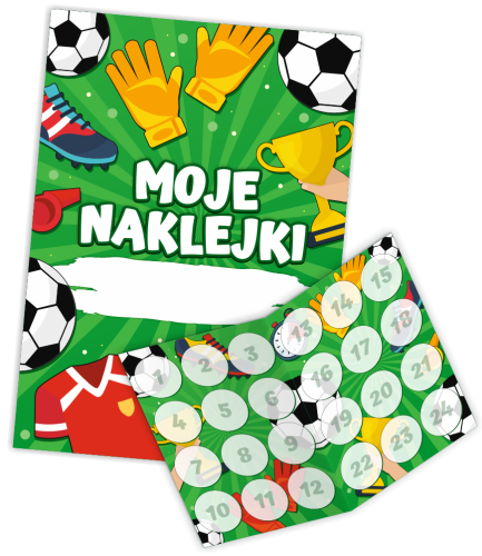 Album Motywacyjny - PIŁKA NOŻNA - wzór 2 (na naklejki 40mm)