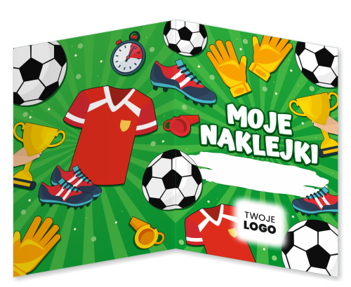 Album Motywacyjny - PIŁKA NOŻNA - wzór 2 (na naklejki 20mm, 50 szt.) + TWOJE LOGO