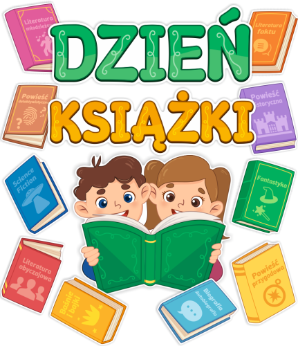 Dekoracja - Dzień Książki - wzór 1 (~A3, jednostronna)