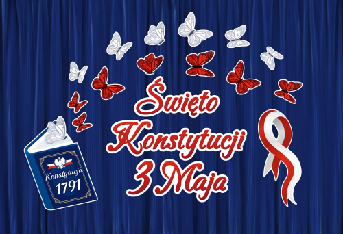 Dekoracja Patriotyczna - Święto Konstytucji 3 Maja - wzór 3 (rozmiar XXL)