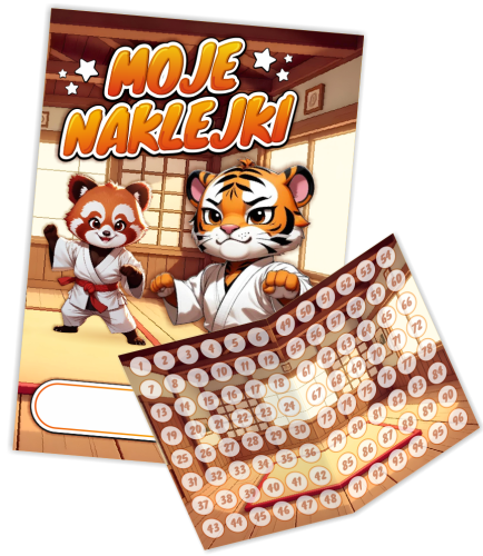 Album Motywacyjny - SZTUKI WALKI - wzór 1 (na naklejki 20mm)