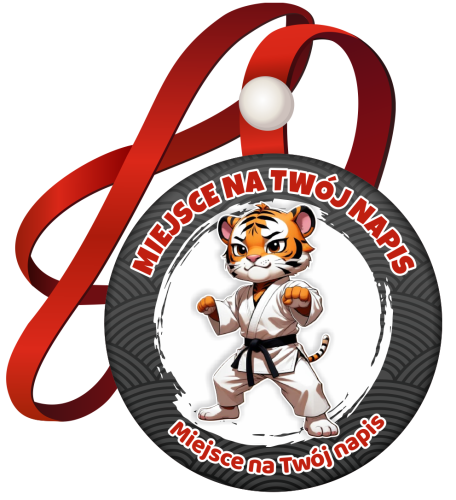 Medal na tasiemce: "Sztuki Walki" - wzór 1 + Twój napis