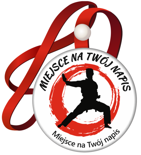 Medal na tasiemce: "Sztuki Walki" - wzór 2 + Twój napis