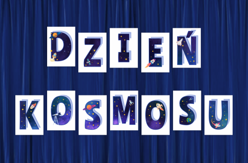 Literki do dekoracji:  DZIEŃ KOSMOSU (DUŻE - A4)