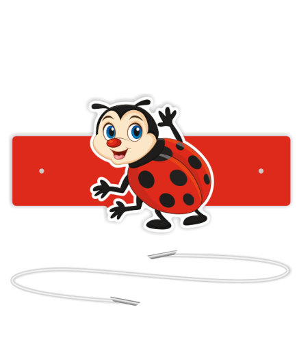 Opaski papierowe - Biedronka (5 szt. + gumki)