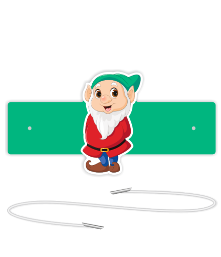 Opaski papierowe - Krasnal/Skrzat (5 szt. + gumki)