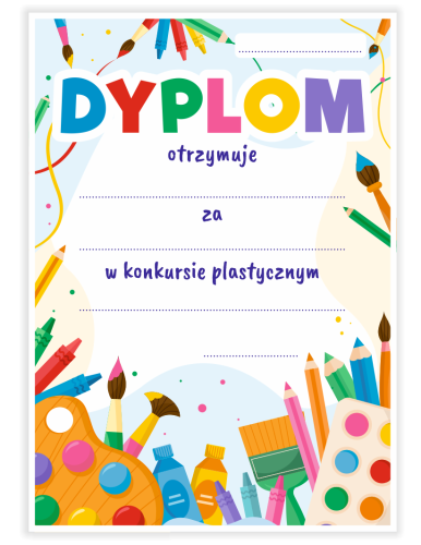 Dyplom: Konkurs Plastyczny (wzór 3)