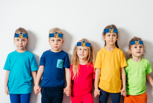 Opaski papierowe - Sowa w birecie (5 szt. + gumki)