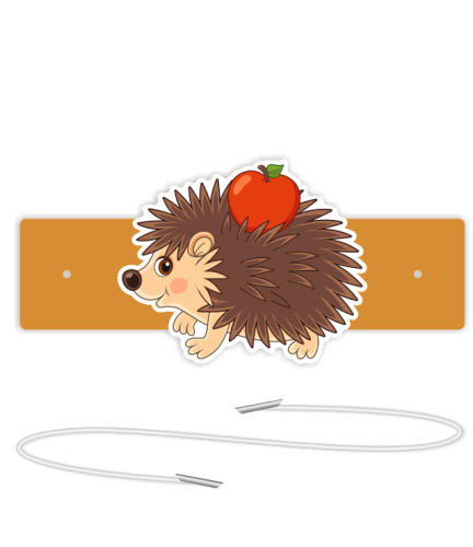 Opaski papierowe - Jeżyk (5 szt. + gumki)