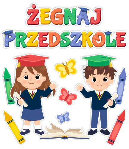 Dekoracja - Żegnaj Przedszkole - wzór 1 (rozmiar XXL)