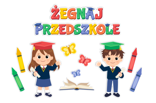 Dekoracja - Żegnaj Przedszkole - wzór 1 (rozmiar XXL)