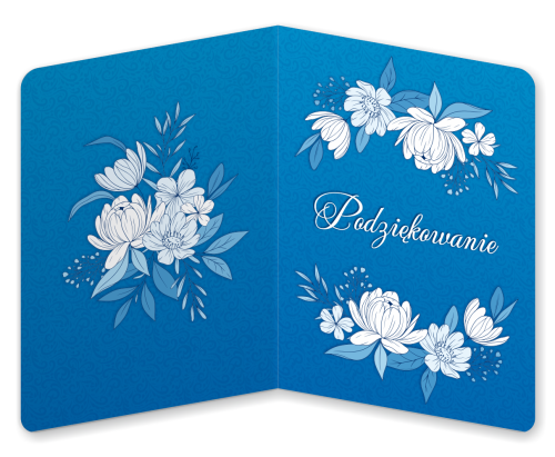 Dyplom: Podziękowanie - wzór 8 (składany, format A5)