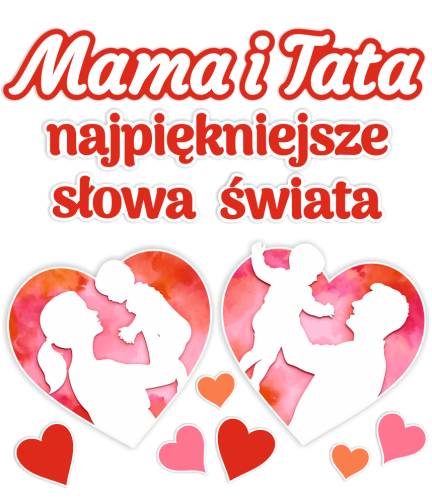 Dekoracja Dzień Mamy i Taty - wzór 6 (rozmiar XXL)