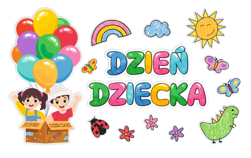 Dekoracja Dzień Dziecka - wzór 2 (rozmiar XXL)