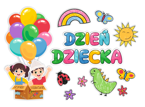 Dekoracja Dzień Dziecka - wzór 2 (~A3, jednostronna)